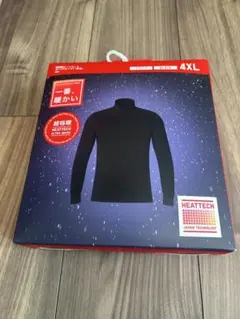 HEATTECH 超極暖 タートルネック 4XL ブラック