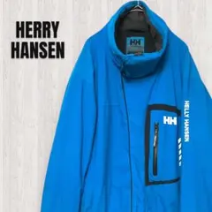 US古着 ヘリーハンセン ナイロンジャケット 刺繍ロゴ