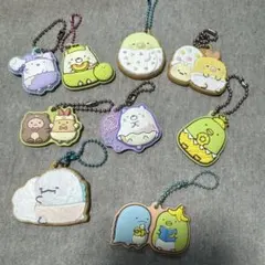 すみっコぐらし とかげ しろくま ペンギン　ラバーチャーム　9点