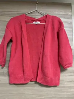 グローバルワーク　赤いニットカーディガン 110cm