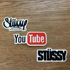 STUSSY ステューシー他 防水ステッカー 3枚セットのサムネイル