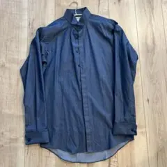 ORIHICA ダークブルー 長袖シャツ S