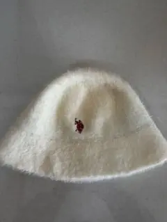 U.S. POLO ASSN. バケットハット アイボリー