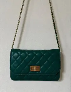 ソニアリキエル SONIA RYKIEL ベルベット ショルダーバッグ グリーン 