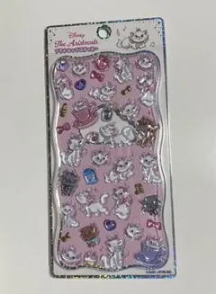 ディズニー　マリーちゃん　プチドロップステッカー　ボンボンドロップシール