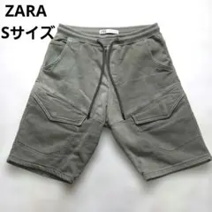 ZARA ザラ スウェットショーツ ハーフパンツ カーキ オリーブ Sサイズのサムネイル