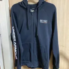 UNDER ARMOUR フルジップ　裏起毛 パーカー L黒　アンダーアーマー