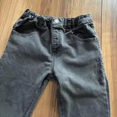 MPS ブラックデニム　ストレートパンツ ウエストゴム　150