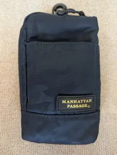 限定　マンハッタンパッセージ　ネイビー　モバイル　ポーチ　M　エスト　カモフラ