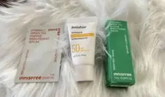 イニスフリー　美容液2点・日焼け止めの試供品の3点セット