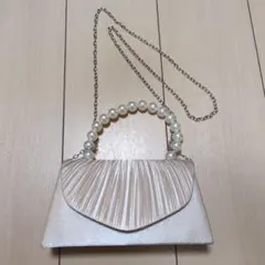 パーティーバッグ　ホワイト　結婚式　オケージョン　同窓会　成人式