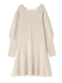 新品 NATURAL BEAUTY BASIC バックシャンミニニットワンピース