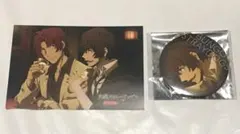 文豪ストレイドッグス 太宰治 織田作之助 BIG缶バッジ ポストカード 黒の時代