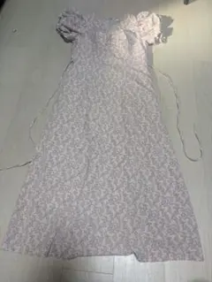 SNIDEL　パフスリーブ　ワンピ　花柄