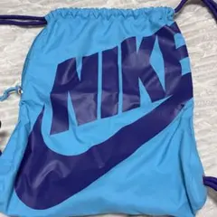 美品　希少　NIKE ナイキ ナップサック　青　ブルー　パープル　Y2K y2k