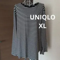 UNIQLO ボーダー 長袖 Tシャツ カットソー XL