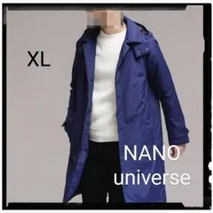 ［暖トリオ］フード脱着ステンカラーハイブリッドダウンコート