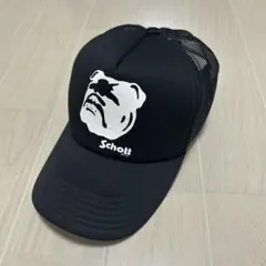 schott ショット　メッシュキャップ　ブラック×ホワイト　ブルドッグロゴのサムネイル