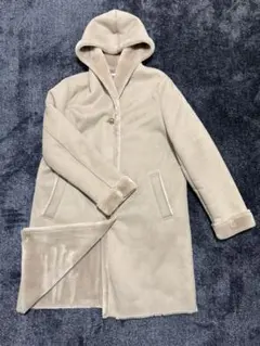 【ユニクロ】　ムートンコート　フード付き