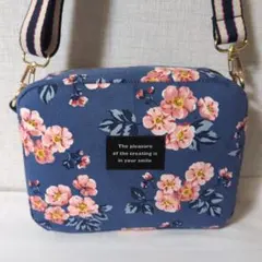 お値下げしました!　キャスキッドソン　角丸　横長ショルダーバッグ　ハンドメイド