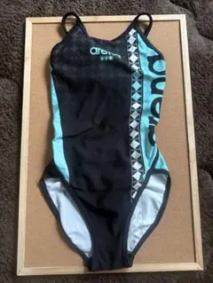 競泳用練習水着　タフスーツ　黒青