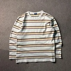OLD UNIQLO 90s ボーダー カットソー クルーネック ロンT 長袖