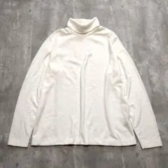 UNIQLO ヒートテック タートルネック 長袖Tシャツ 白 XL 大きいサイズ