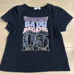 COMME CA DU MODE ブラック Tシャツ 120A