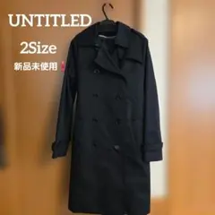 UNTITLED ブラックトレンチコート 2Size 新品未使用