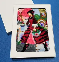 FEILER 女性と花のデザイン タオルハンカチ