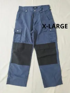 ☆XLARGE ネイビー カーゴパンツ　32