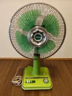 東芝　レトロ　扇風機　緑　ビンテージ　H-30P40Gのサムネイル