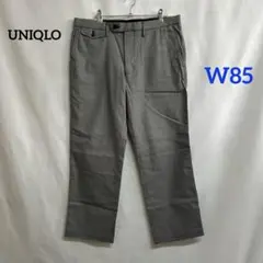 7d54 ユニクロ スリムフィット チェックパンツ メンズ