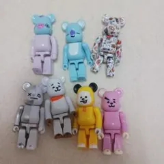 BT21 ベアブリック 5体 フィギュアパペット 1体 セット BTS TATA 