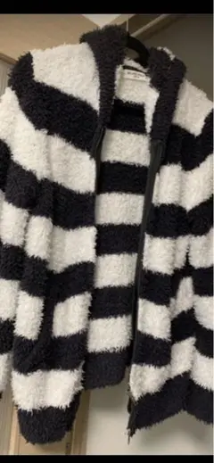 GELATO PIQUE ストライプ フード付きカーディガン Lサイズ