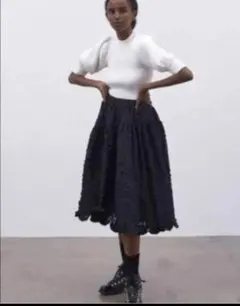 極美品⭐️CECILIE BAHNSEN フレアスカート グレー UK12 - メルカリ