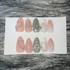 ネイルチップ ピンク系 韓国 ワンホン コア