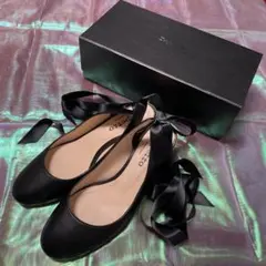 新品未使用✨レペット　レースアップシューズ　黒　サテン　37 2/1