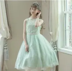 Catherine Cottage グリーン ドレス 160 靴 23.0