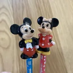 レトロ　ミッキー・ミニー 鉛筆 2本セット