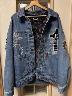 EXAMPLE PEACE DENIM JACKET Lサイズ