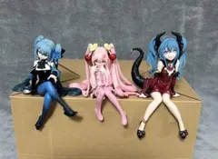 初音ミク　ぬーどるストッパーフィギュア 3体セット［開封品］