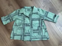 未使用タグ付き MIXED インポート 花柄刺繍デザインシャツ ブラジル 