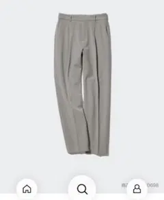 【新品】UNIQLO ヒートテックタックテーパードパンツ　グレー　L size