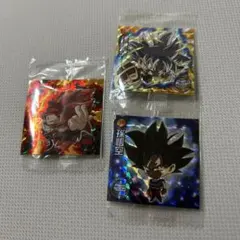 値下げドラゴンボールウエハースシール⭐︎キラキラ　3枚　孫悟空、ゴジータ