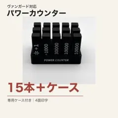 スライドケース付き】ヴァンガード パワーカウンター15本 4面印字