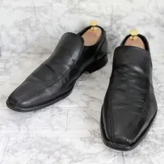 美品☆Clarks クラークス コレクション レザースリッポン 黒 26cmのサムネイル
