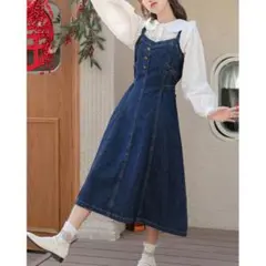 お値下げ♡【匿名配送】デニムフレアーワンピース