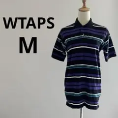 希少　WTAPS ポロシャツ　マルチボーダー　ブラック　コットン　90s Mのサムネイル
