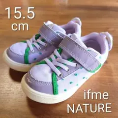 イフミーナチュレ キッズ スニーカー 15.5cm ドット くま 靴